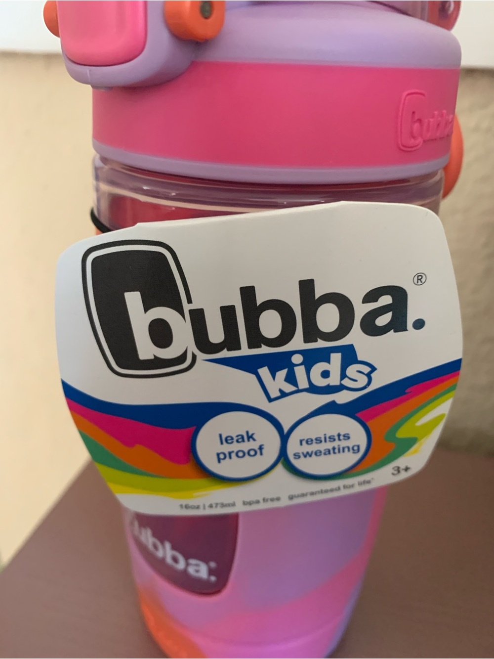 bubba Kids Pink and Purple Water Bottle